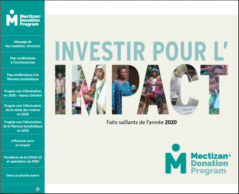 Cover of the MDP Annual Highlights file in French.