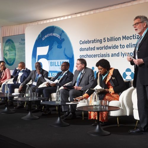 Gilbert Burnham led a panel of esteemed speakers